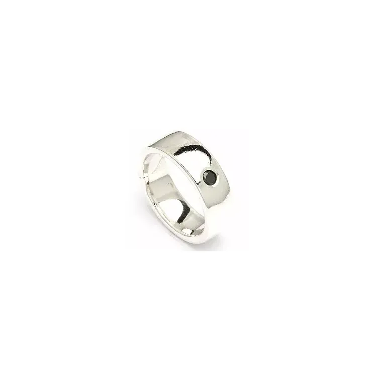 Kollektionsprøve diamant ring i sølv
