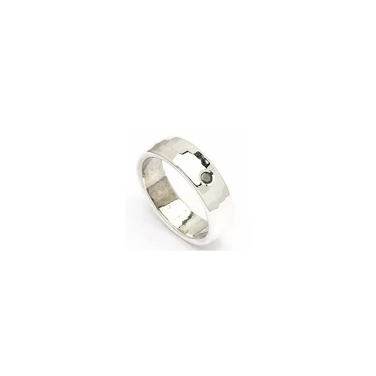 Kollektionsprøve diamant ring i sølv