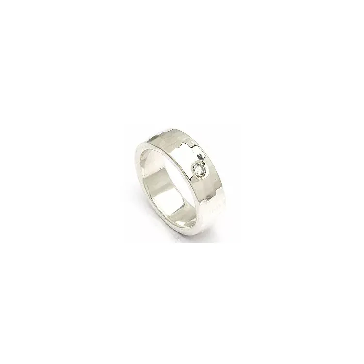 Kollektionsprøve zirkon ring i sølv