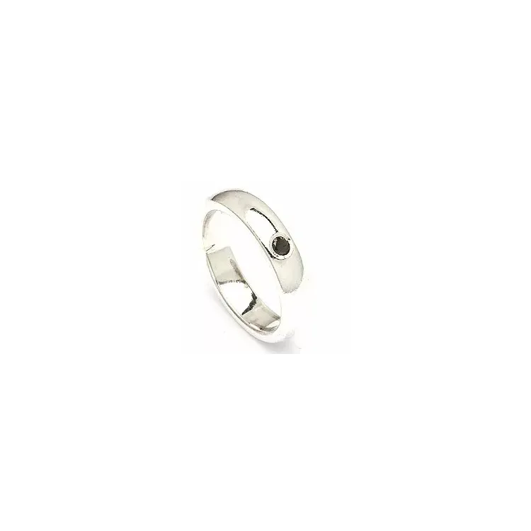 Kollektionsprøve diamant ring i sølv