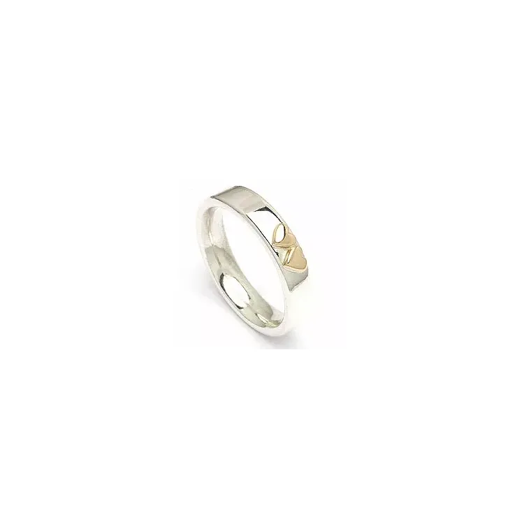 Kollektionsprøve ring i sølv og alm. guld