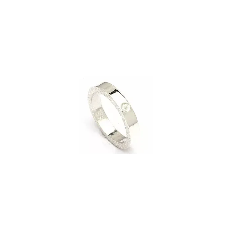Kollektionsprøve zirkon ring i sølv