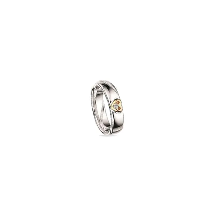 Kollektionsprøve diamant ring i sølv og alm. guld