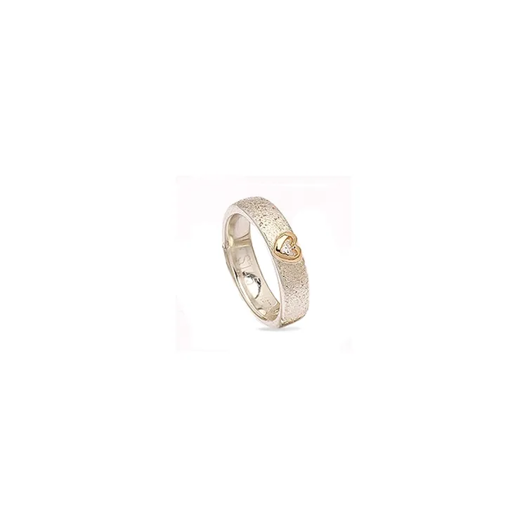 Kollektionsprøve diamant ring i sølv og alm. guld