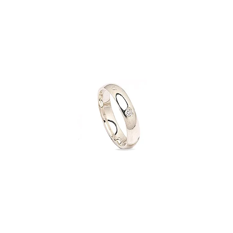 Kollektionsprøve diamant ring i sølv