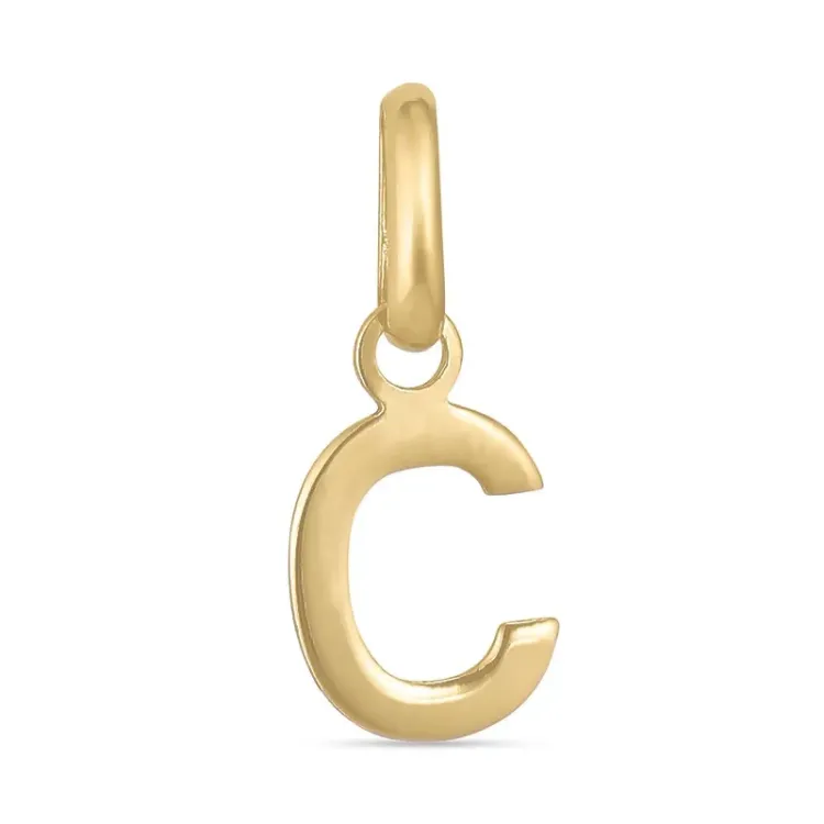 Kollektionsprøve bogstav C vedhæng i 8 karat guld - My Letter