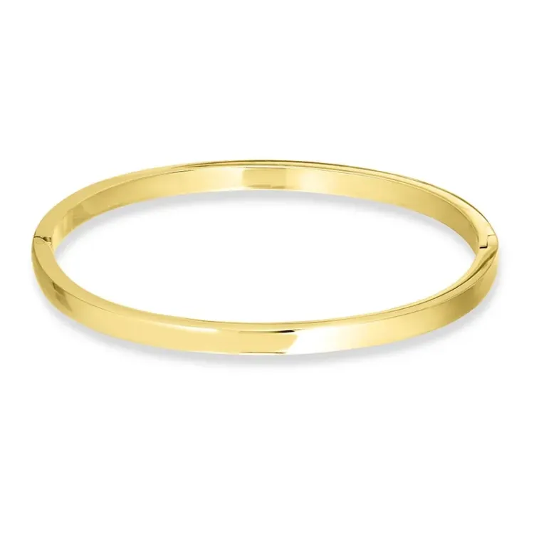 Kollektionsprøve 4 mm armring i forgyldt stål - OCEANA