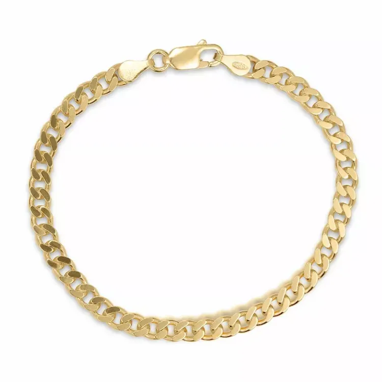 Kollektionsprøve panserarmbånd i forgyldt sølv 17 cm x 4,3 mm