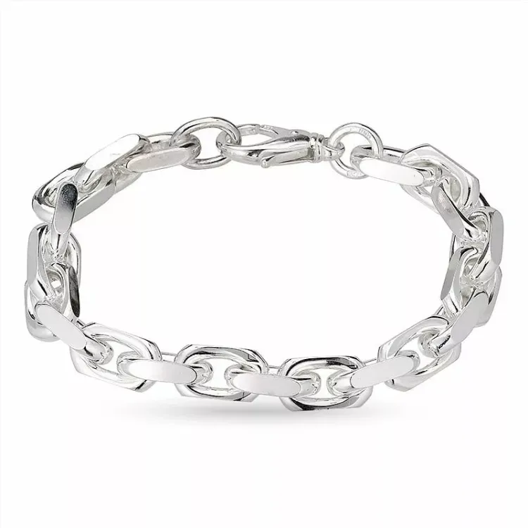 Kollektionsprøve BNH Anker facet armbånd i sølv 21 cm x 9,0 mm 