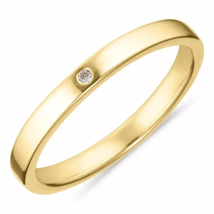 Kollektionsprøve hvid zirkon ring i forgyldt sølv