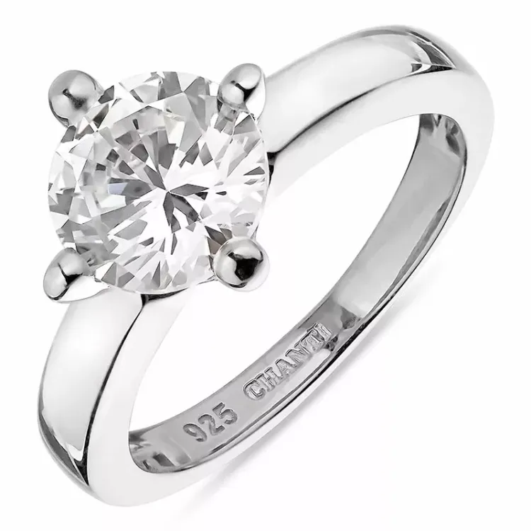 Kollektionsprøve zirkon ring i sølv