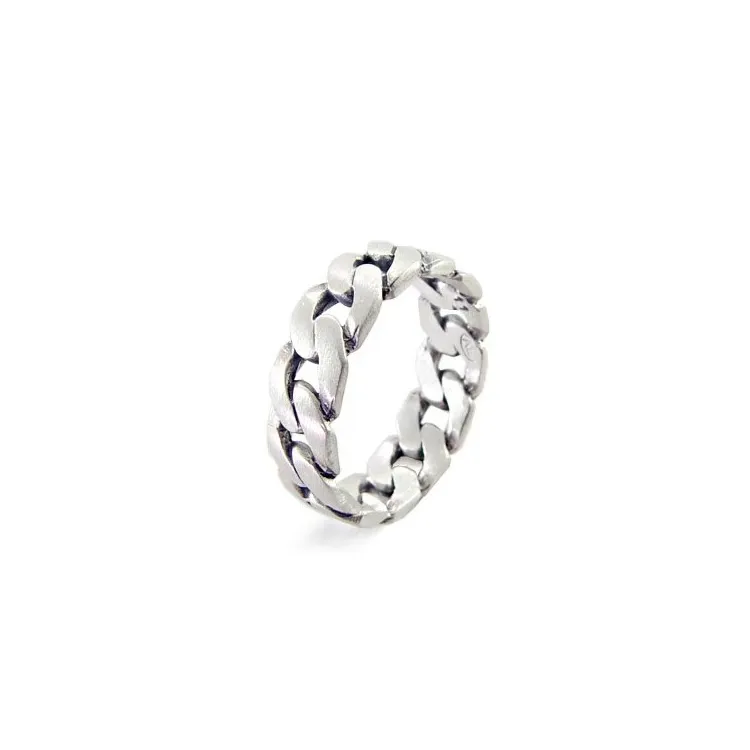 panzer ring i sølv