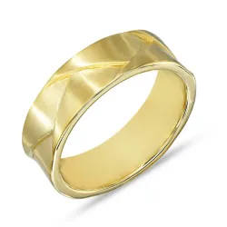 ring i forgyldt sølv