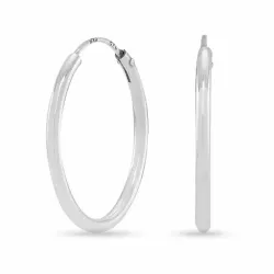 20 mm nordahl andersen creoler i rhodineret sølv