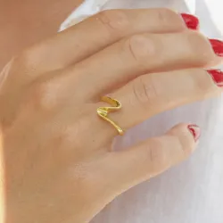 Nordahl Andersen ring i forgyldt sølv