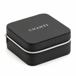CHANTI Smykkeskrin med spej smykkeskrin i kunstlæder