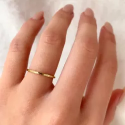 Simple Rings ring i forgyldt sølv