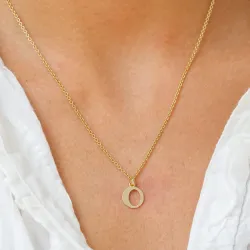 bogstav O vedhæng i 9 karat guld - My Letter