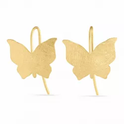 sommerfugle øreringe i 9 karat guld