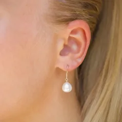 perle øreringe i 9 karat guld - Gold Collection