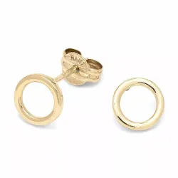 runde ørestikker i 9 karat guld - Gold Collection