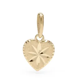 lille hjerte vedhæng i 9 karat guld - Gold Collection