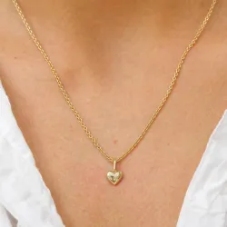 hjerte vedhæng i 9 karat guld