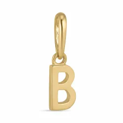bogstav B vedhæng i 9 karat guld - My Letter