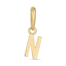 bogstav N vedhæng i 9 karat guld - My Letter