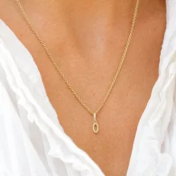 bogstav O vedhæng i 9 karat guld - My Letter