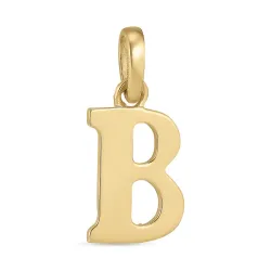 bogstav B vedhæng i 9 karat guld - My Letter