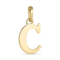 bogstav C vedhæng i 9 karat guld - My Letter