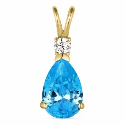 dråbe vedhæng i 14 karat guld - Gold Collection