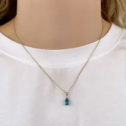 dråbe vedhæng i 14 karat guld - Gold Collection