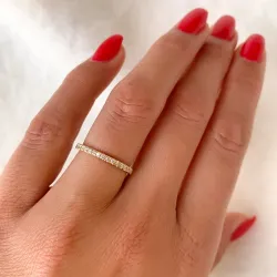 brillant alliancering i 14 karat guld 0,20 ct