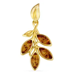 rav vedhæng i forgyldt sølv