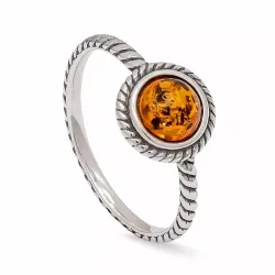 rav ring i oxideret sterlingsølv