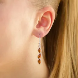 Rav ørekroge i sølv