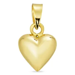 8,5 x 10 mm hjerte vedhæng i 8 karat guld - Amoré