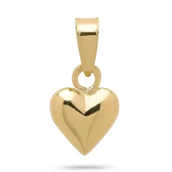 7 X 9 MM hjerte vedhæng i 14 karat guld - Amoré