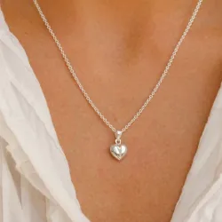 9 x 11 mm hjerte vedhæng i sølv - Amoré