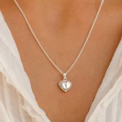 12 x 14 mm hjerte vedhæng i sølv - Amoré