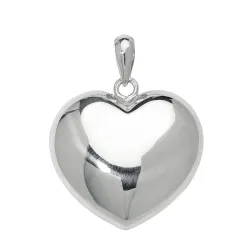 25 x 26 mm hjerte vedhæng i sølv - Amoré