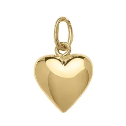 9 x 10 mm hjerte vedhæng i 8 karat guld