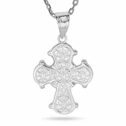 dagmarkors halskæde i sølv med vedhæng i sølv - Amoré