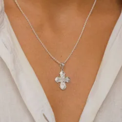 dagmarkors halskæde i sølv med vedhæng i sølv - Amoré