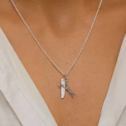 kam og saks halskæde i sølv med vedhæng i sølv