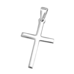 14 x 22 mm kors vedhæng i sølv