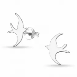 Svale øreringe i sølv