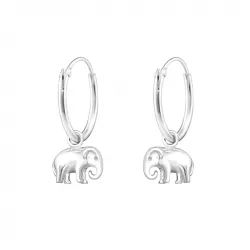 elefant Creoler øreringe i sølv